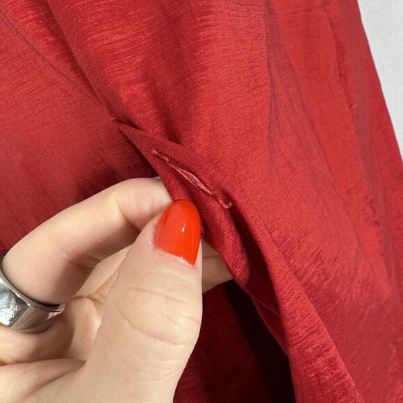 Vintage Jessica McClintock Womens Dress 8 Ruffle One Shoulder Holiday Gown Gala - Picture 3 of 13